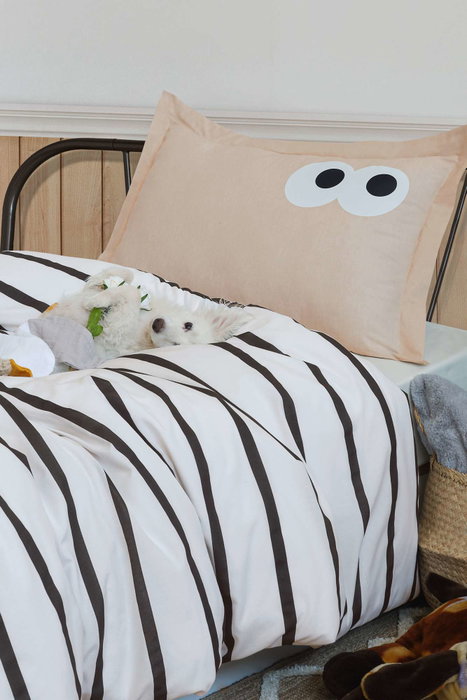 L'essentiel linge de maison Juego de funda nórdica Funny - Marrón